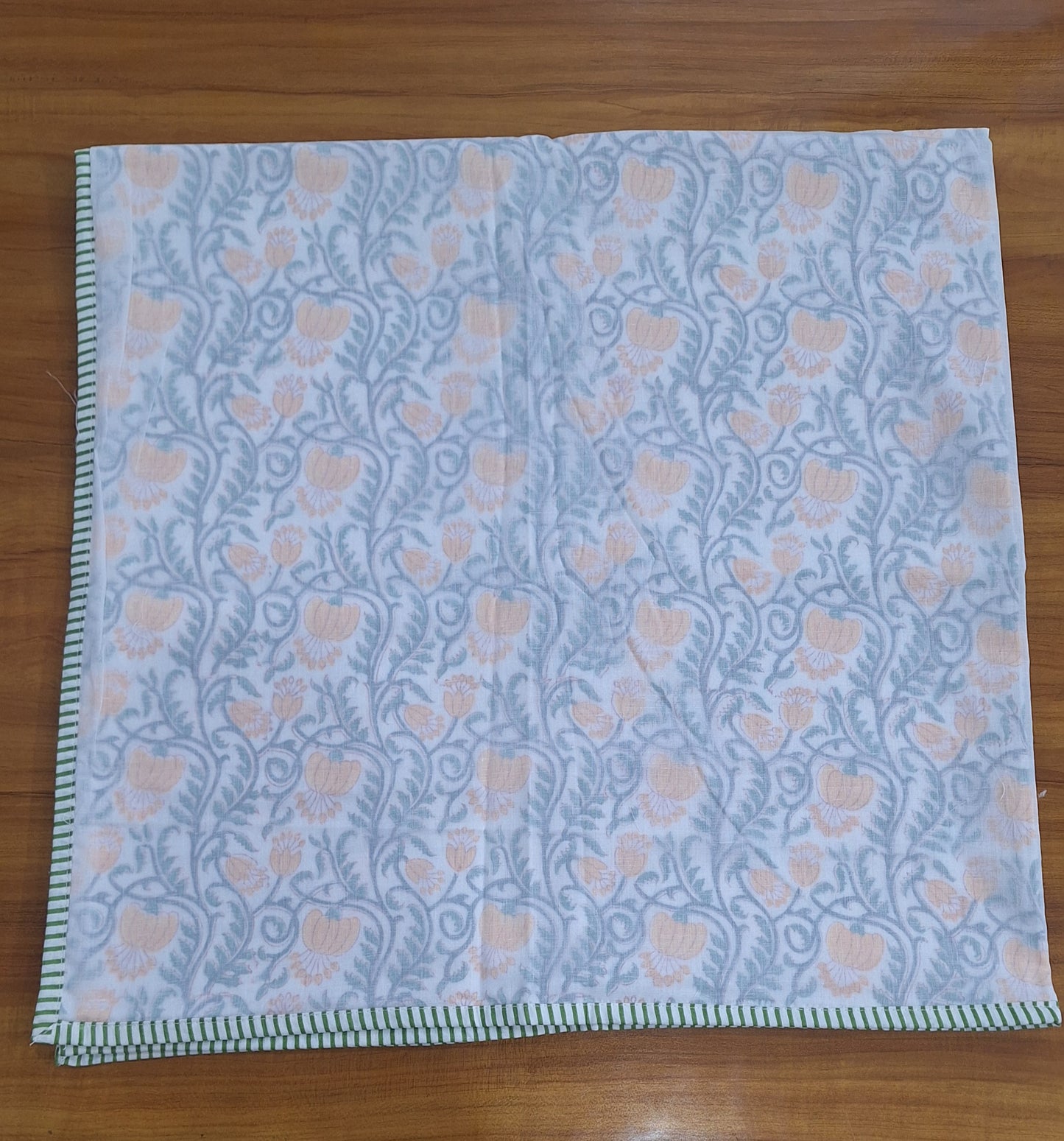Soft Blue Blossom Hand Block Printed Baby Dohar