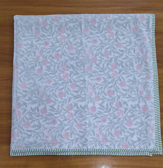 Gentle Garden Hand Block Printed Baby Dohar