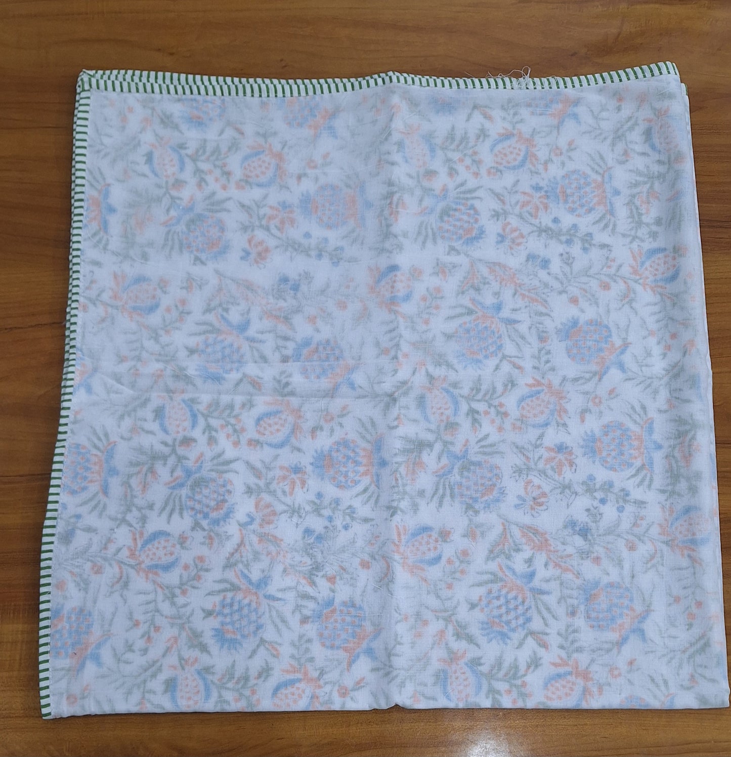 Pastel Meadow Hand Block Printed Baby Dohar 40x40 Inches