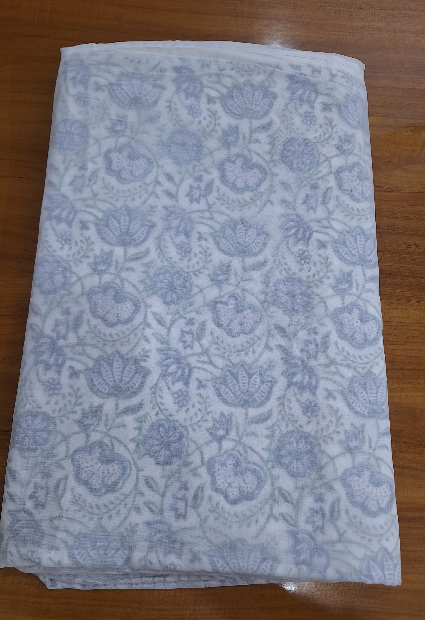 Blue Whisper Floral Hand Block Print Dohar