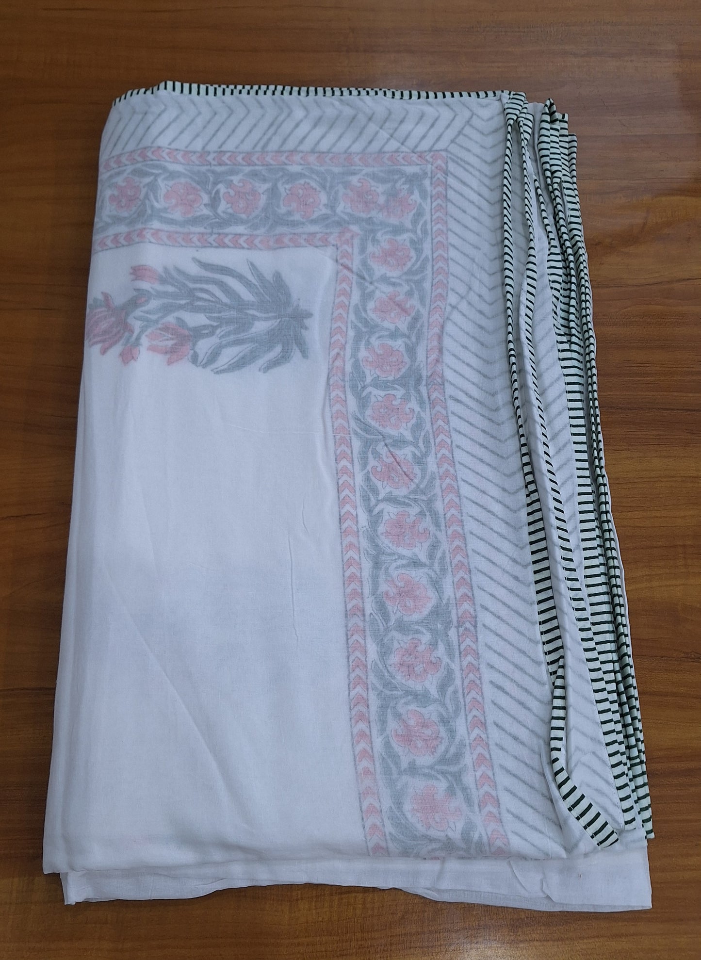 Indian Floral Happy Flower Printed Cotton Dohar