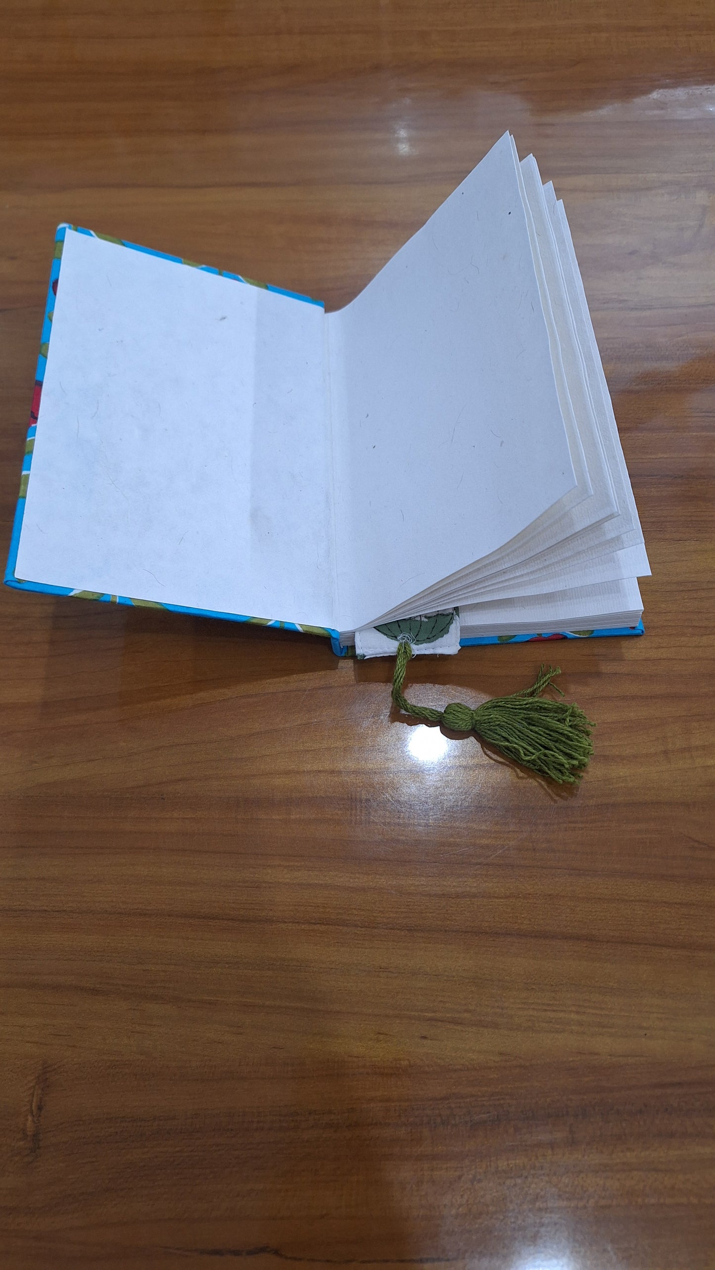 Skyblue Base Red Buti Printed Daily Routine Writting Diary