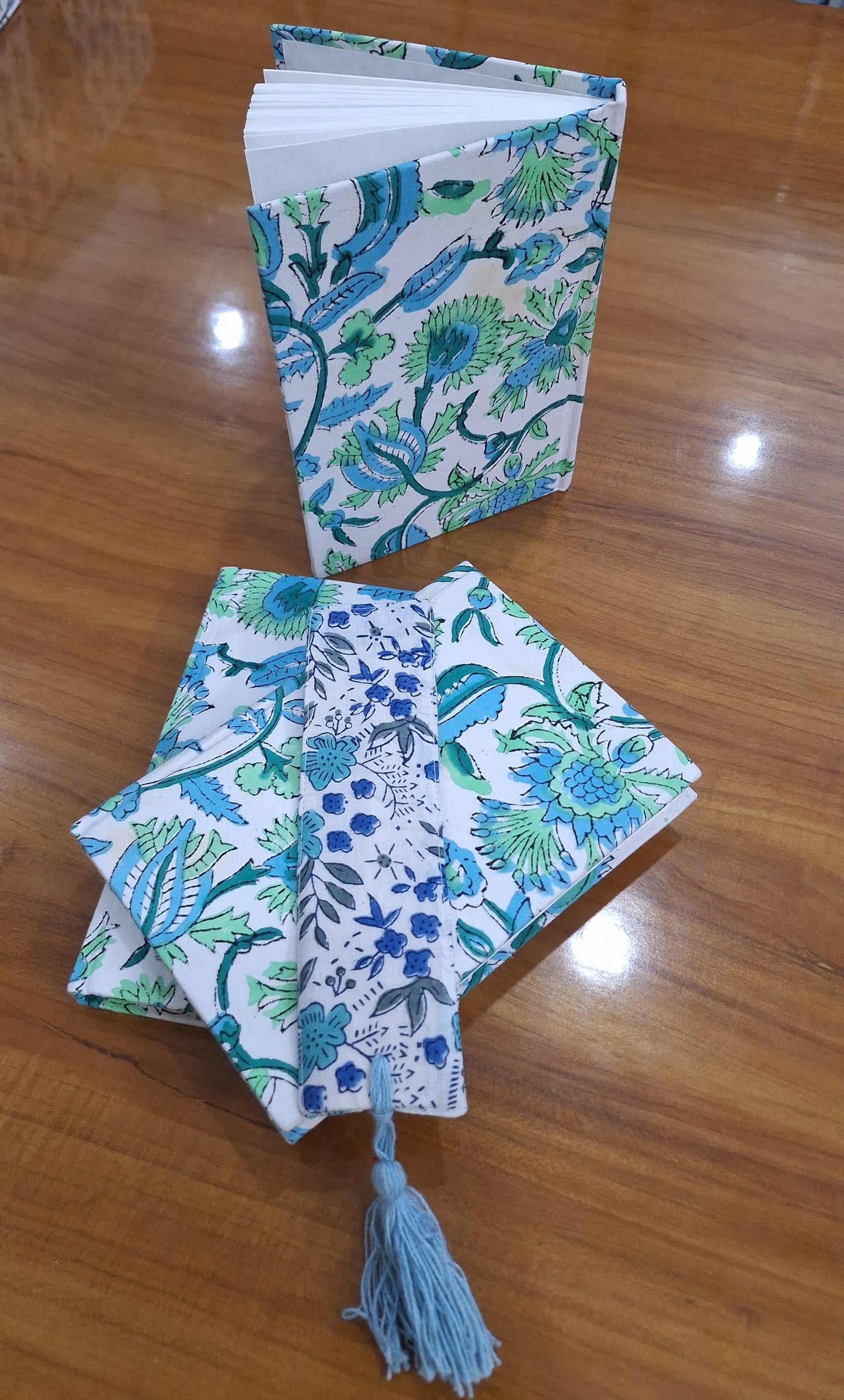 Beautiful Hand Block Printed Cotton Fabric Covered Handmade Diary