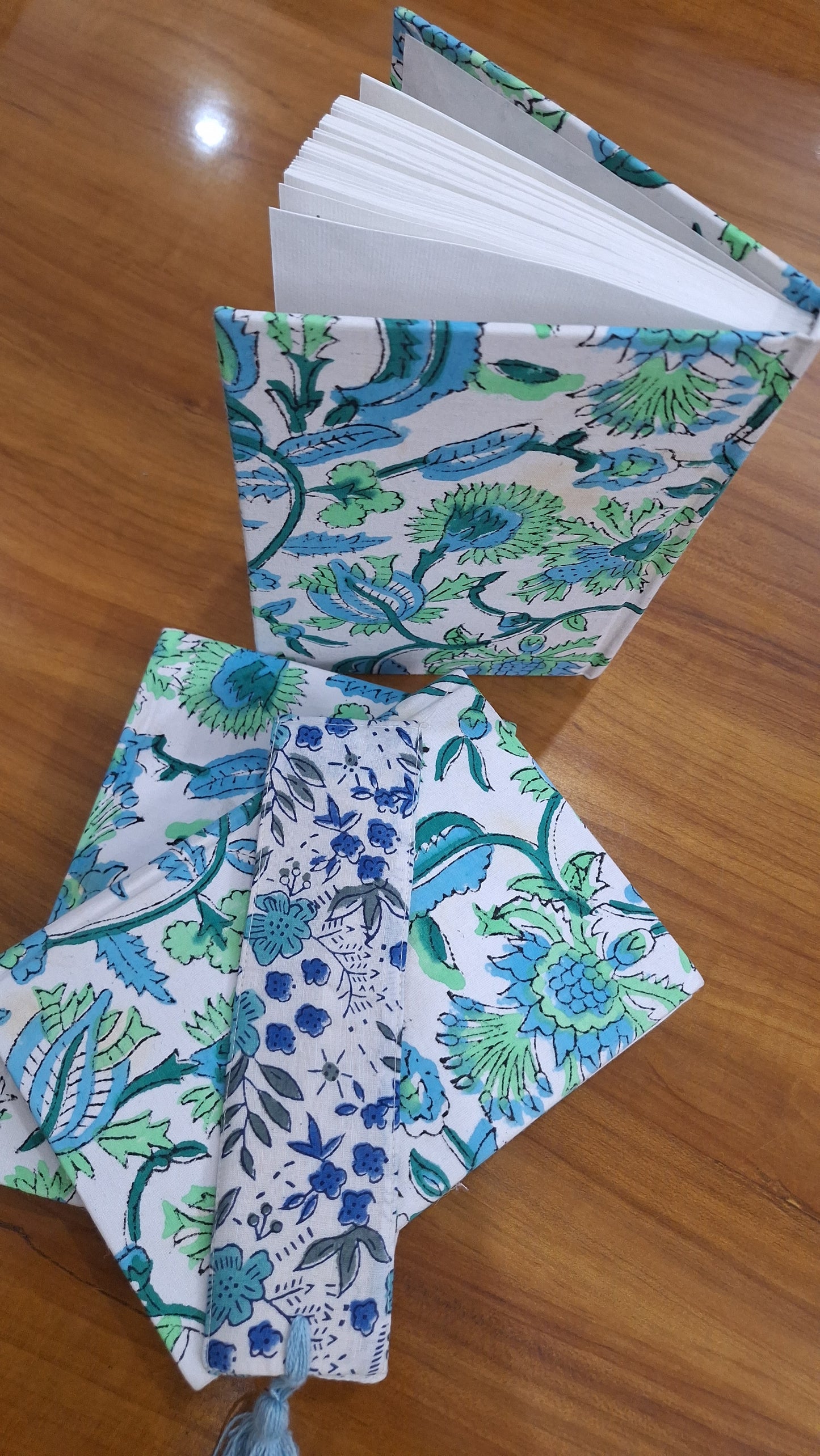 Beautiful Hand Block Printed Cotton Fabric Covered Handmade Diary