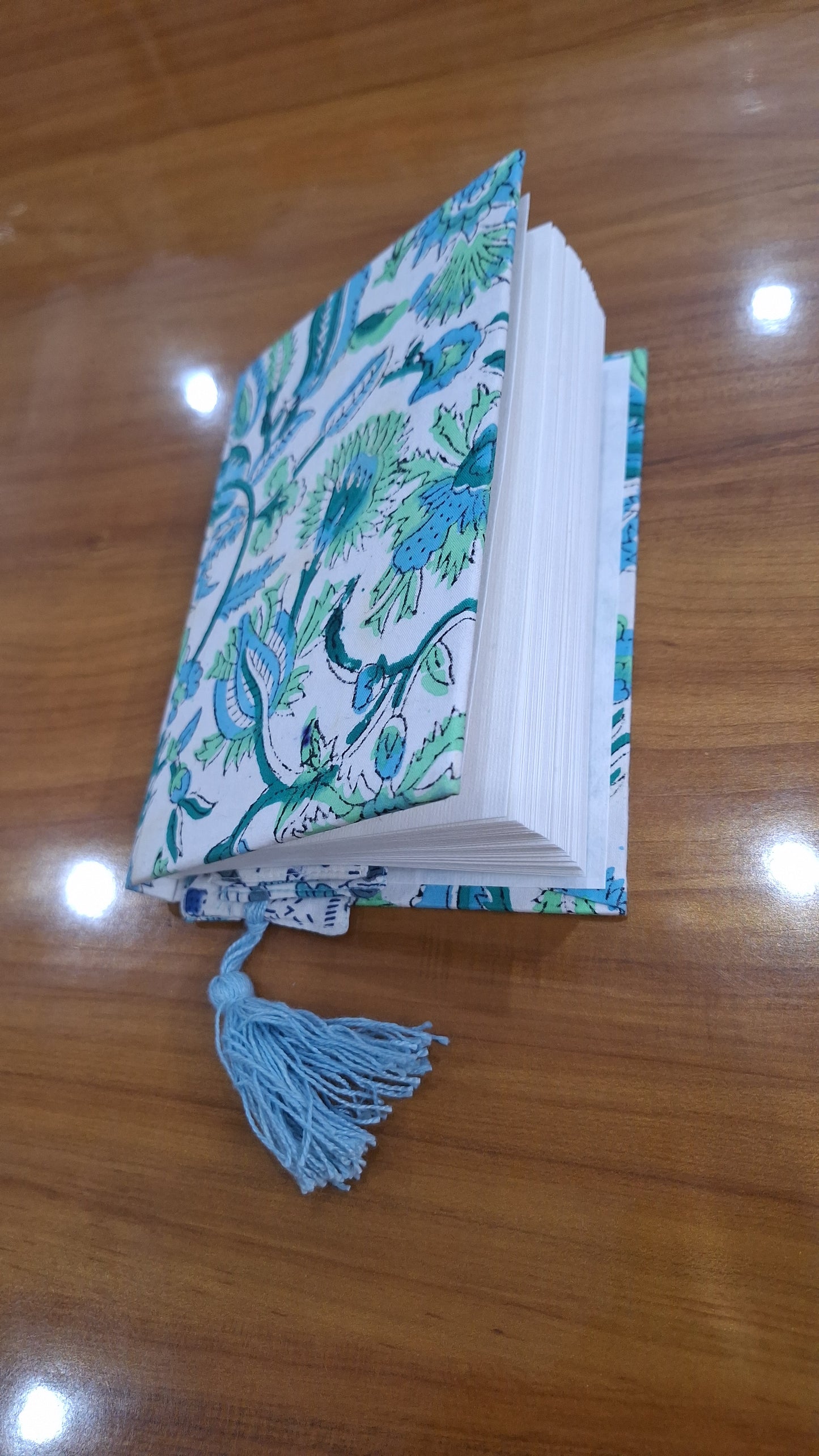 Beautiful Hand Block Printed Cotton Fabric Covered Handmade Diary