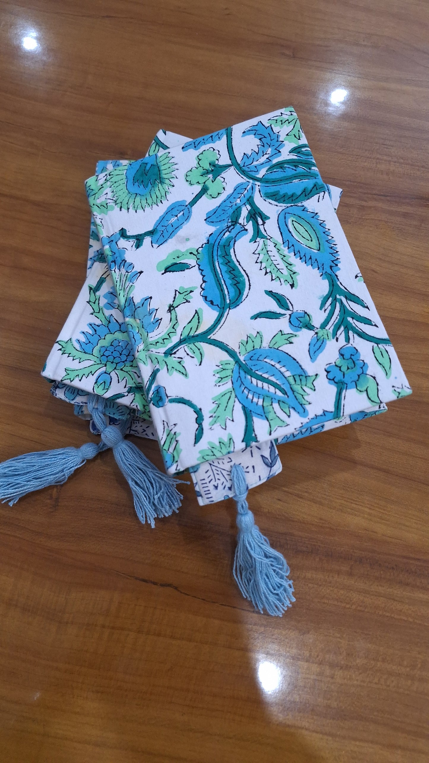 Beautiful Hand Block Printed Cotton Fabric Covered Handmade Diary