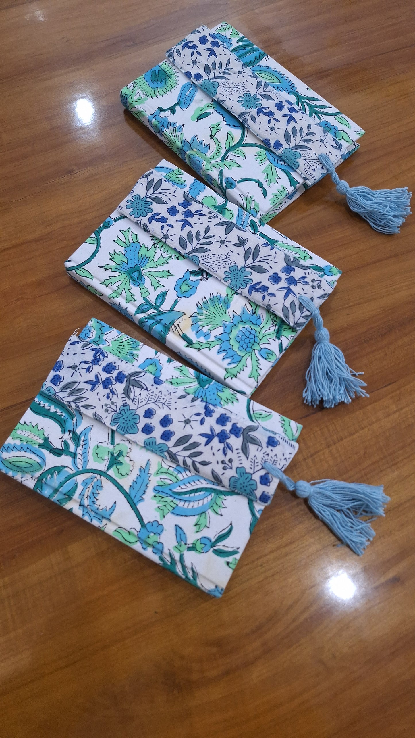 Beautiful Hand Block Printed Cotton Fabric Covered Handmade Diary