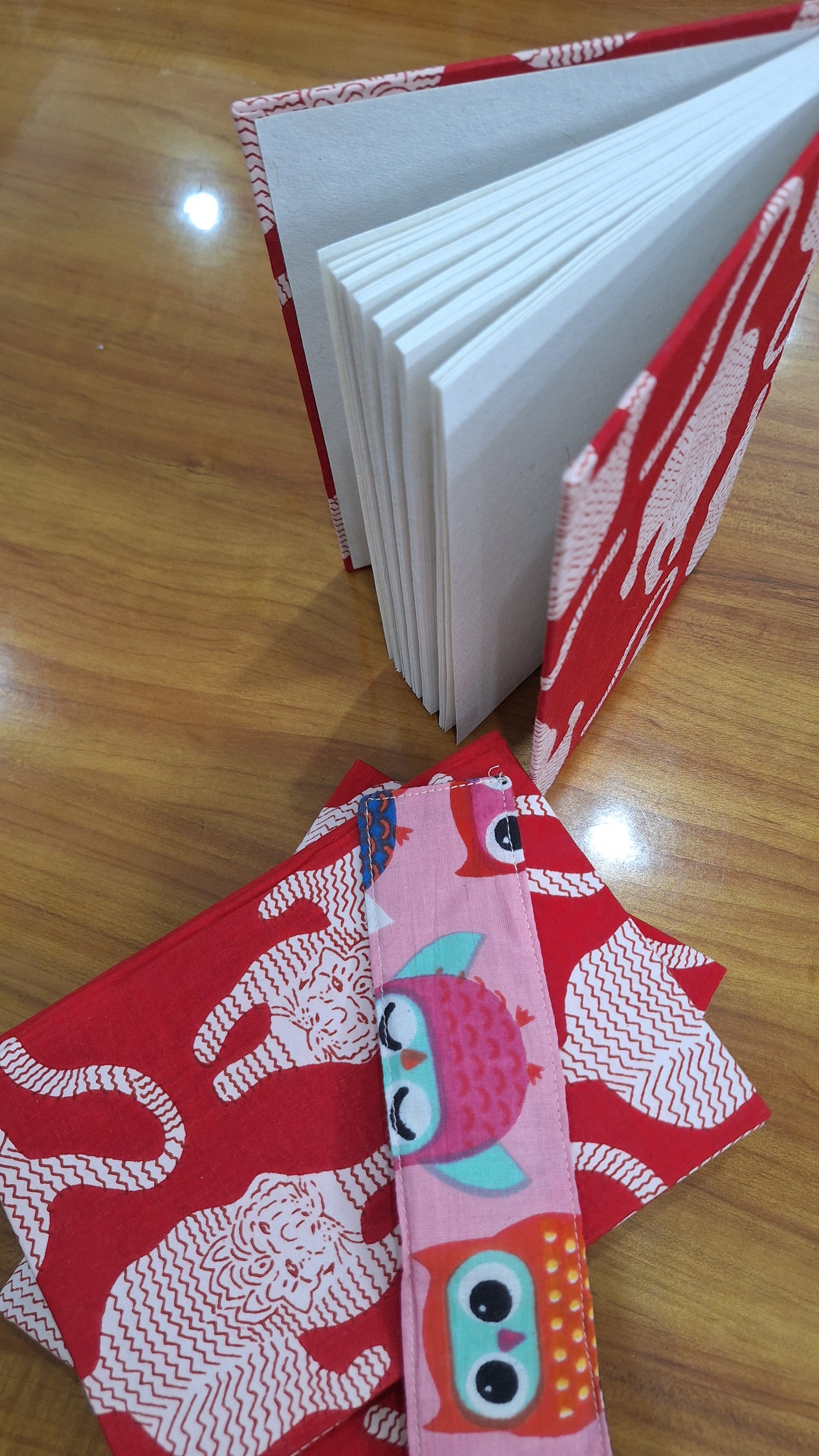 Running Tiger Print Covered Handmade Journal Diary