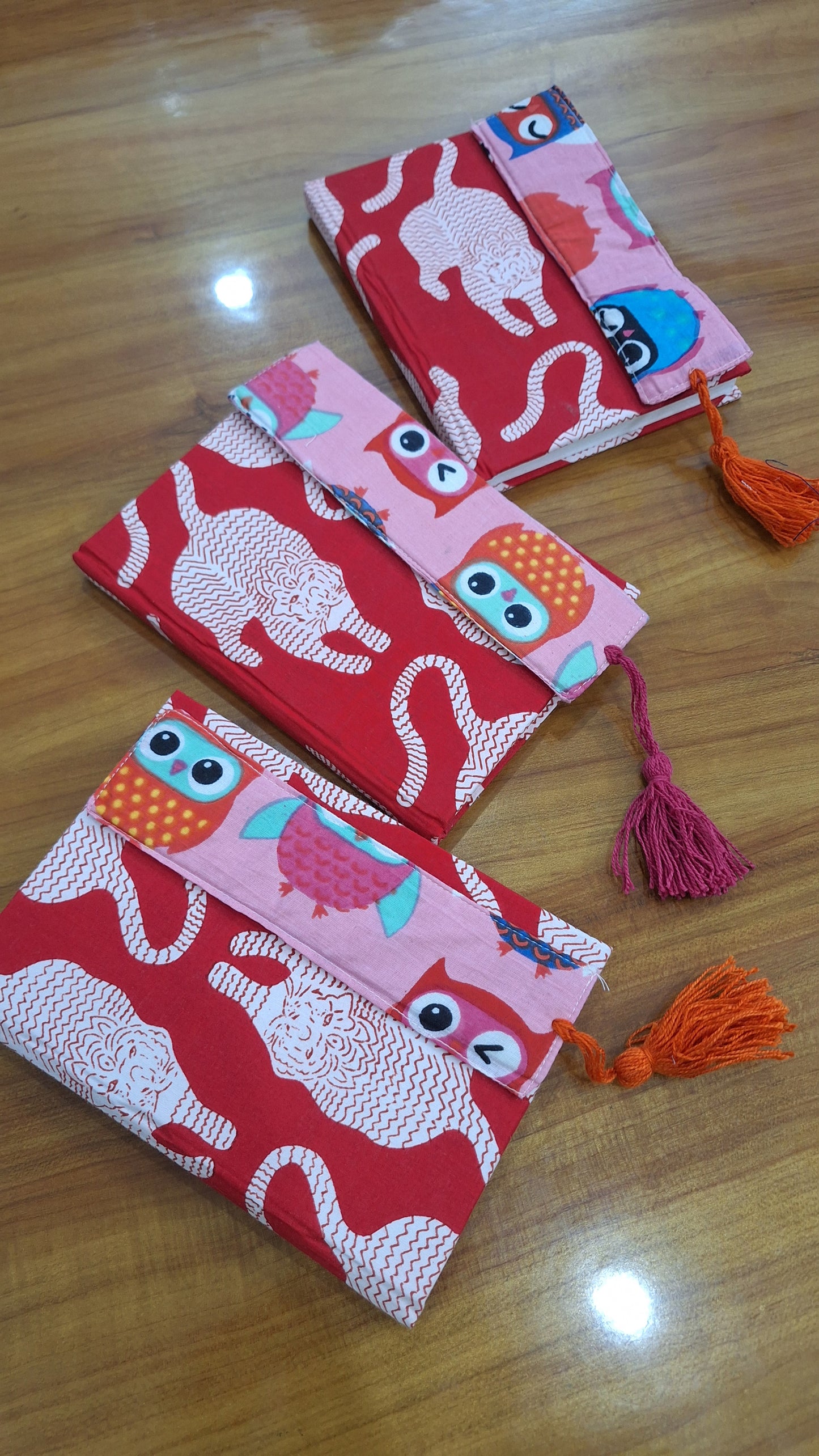 Running Tiger Print Covered Handmade Journal Diary