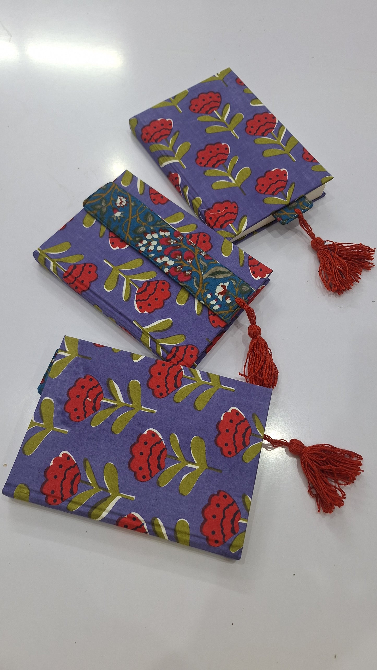 Gorgeous Small Buti Printed Fabric Covered Diaries