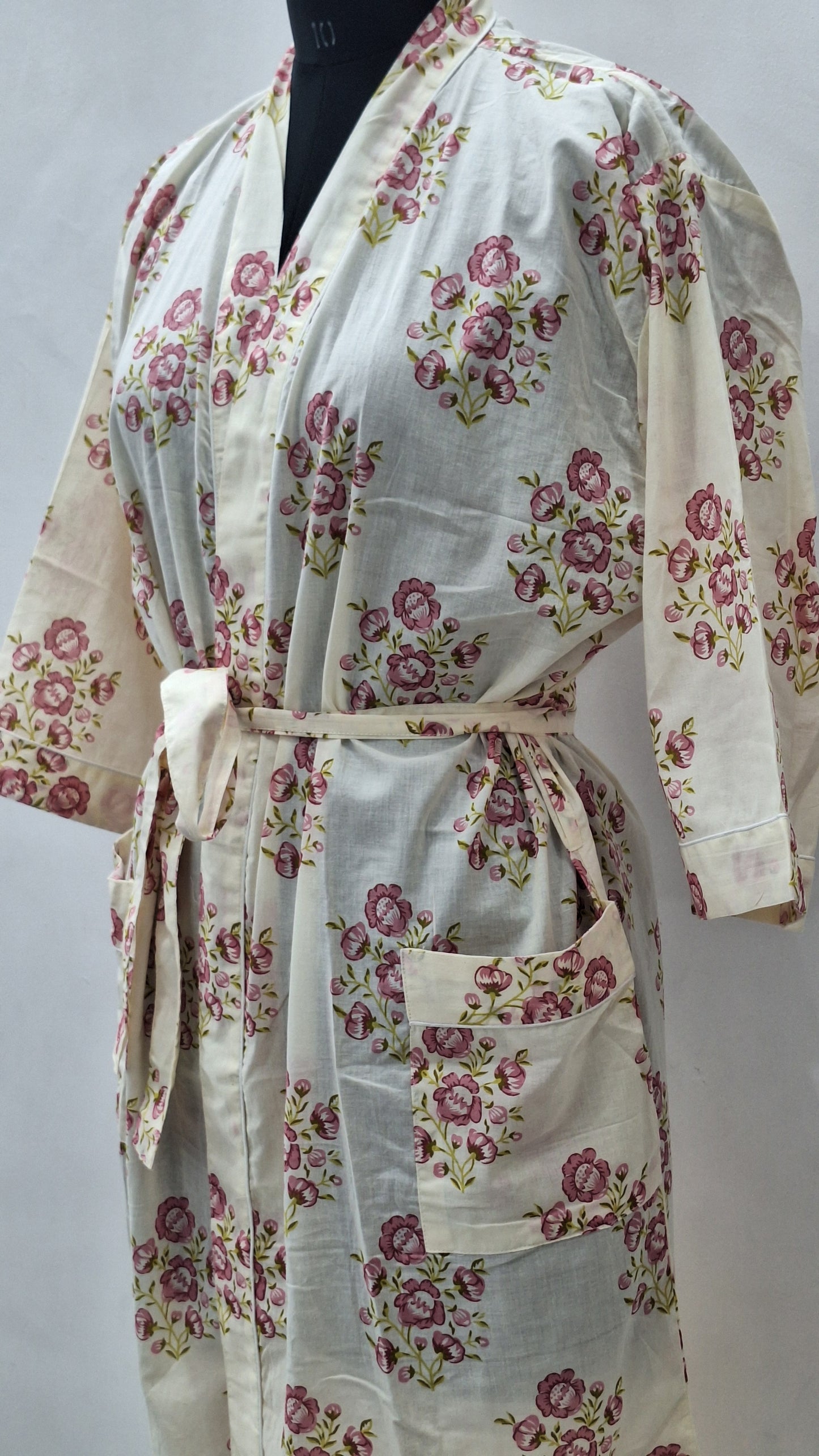 Soft Waffle Weave Bathrobe  Quick Dry & Cozy Feel