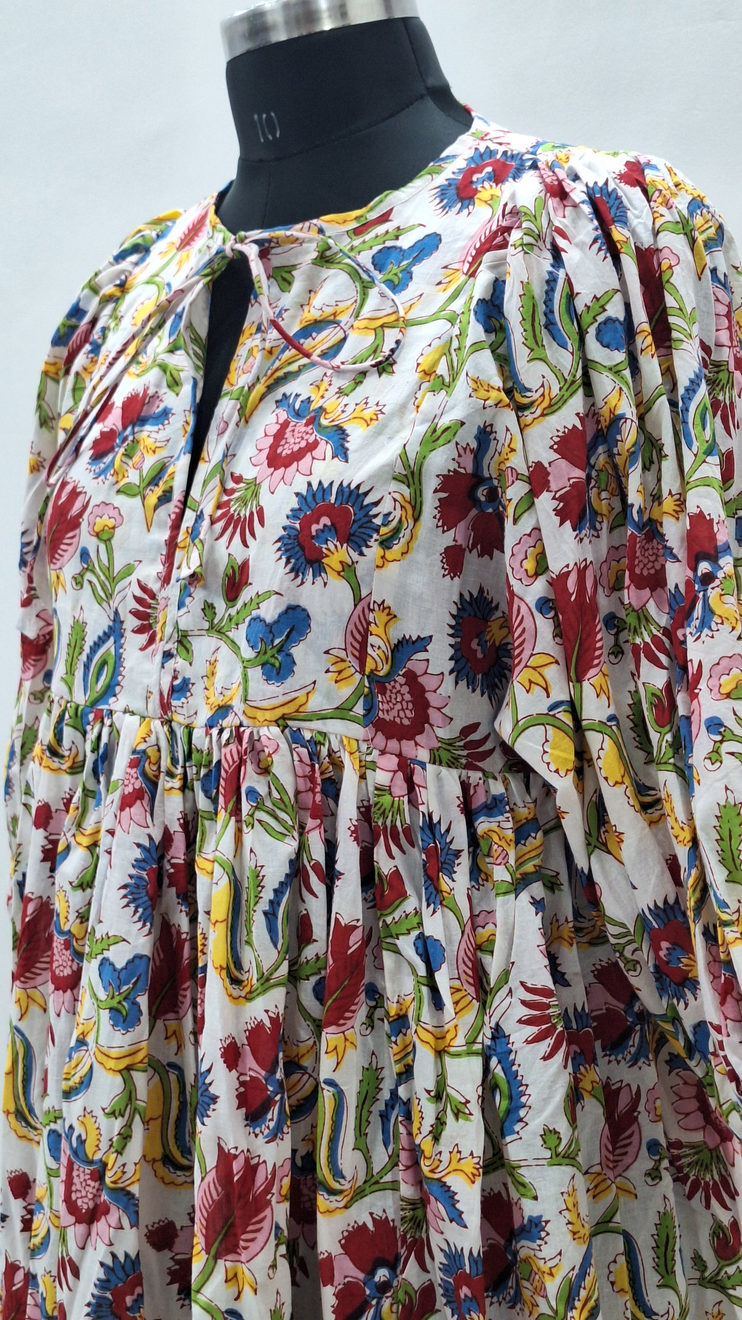 Beautiful Printed Pure Cotton Midi Dress-Soft & Stylish Lady Wear