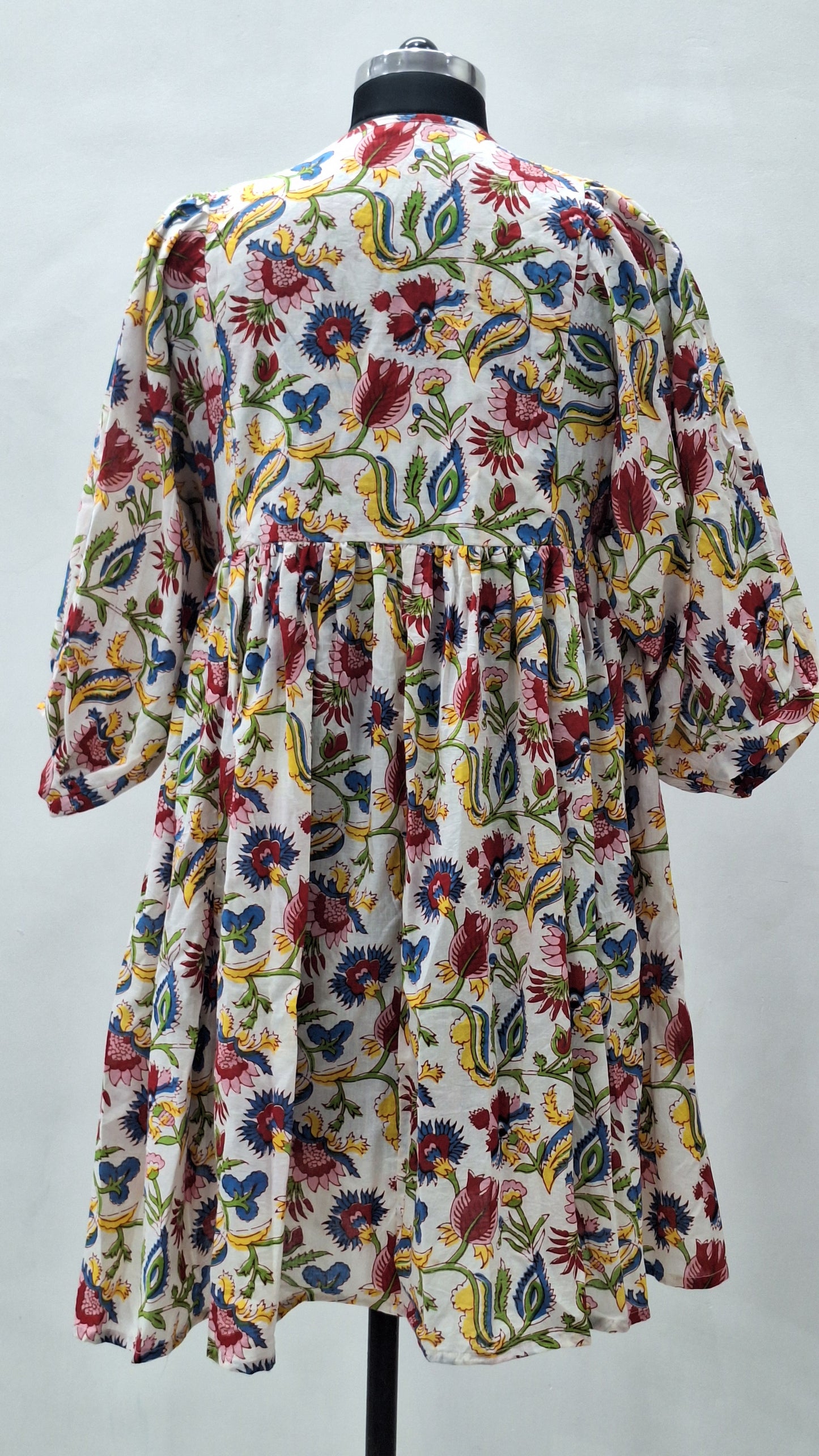 Beautiful Printed Pure Cotton Midi Dress-Soft & Stylish Lady Wear