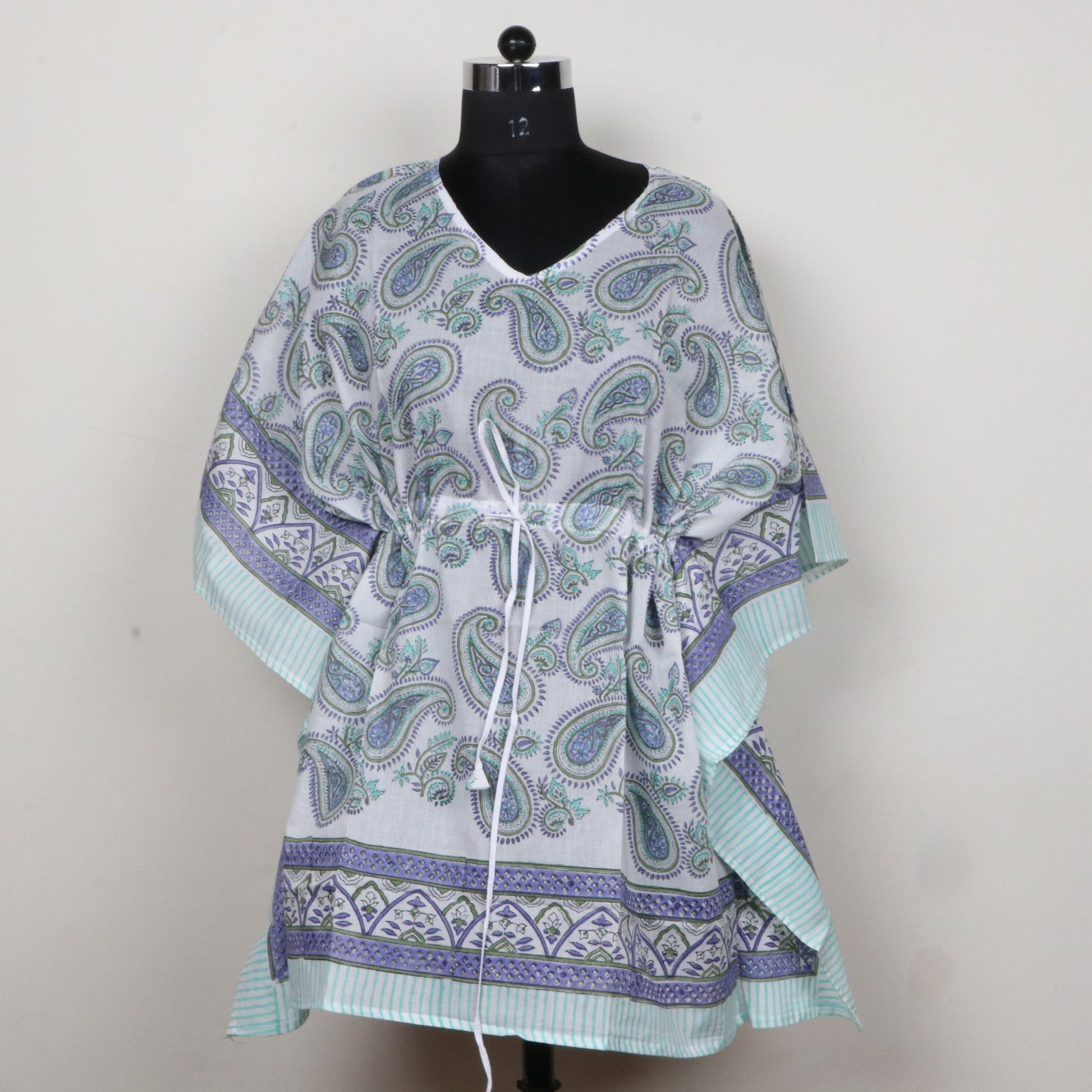 Beautiful-Big-Paisley-Hand-Block-Printed-Kaftan