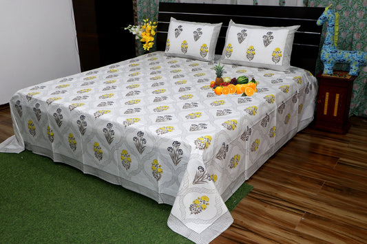 Beautiful-Buta-Hand-Block-Prnted-Cotton-Bedsheet