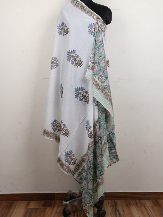 Beautiful-Jasmine-Hand-Block-Printed-Cotton-Dupatta