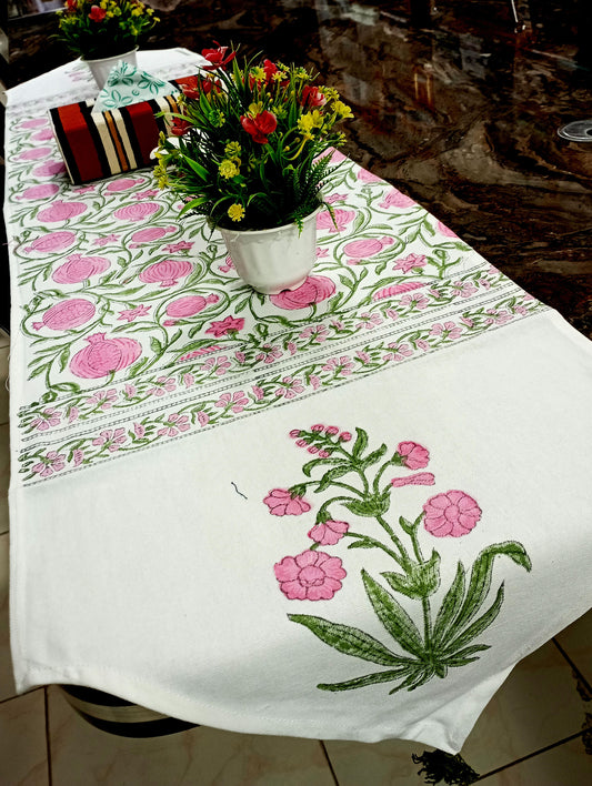 Beautiful-Pink-Pomegranate-Printed-Table-Mat-Set