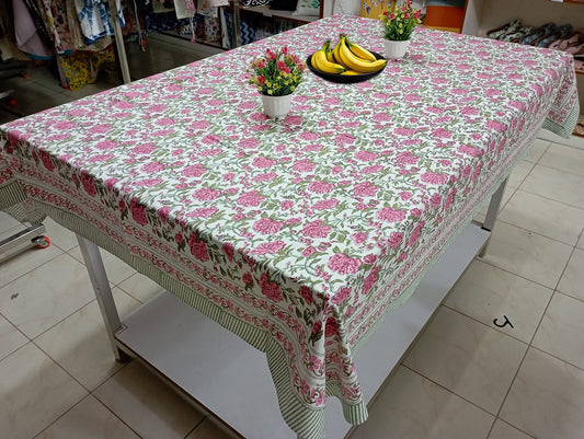 Beautiful-Red-Floral-Hand-Block-Printed-Cotton-Tablecover