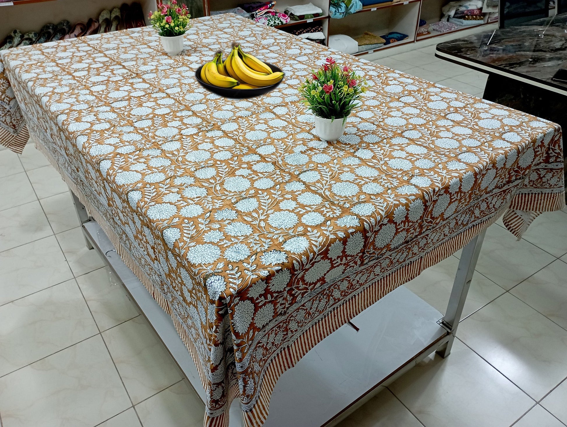 Brown-Kitty-Print-Hand-Block-Printed-Cotton-Table-Cover