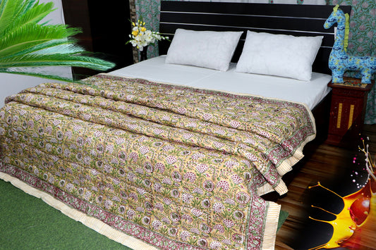 Floral-Jungle-Hand-Block-Printed-Cotton-Fine-Quilt