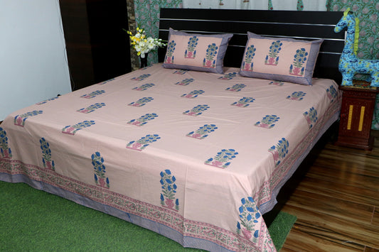 Guldasta-Hand-Block-Prnted-Cotton-Bedsheet