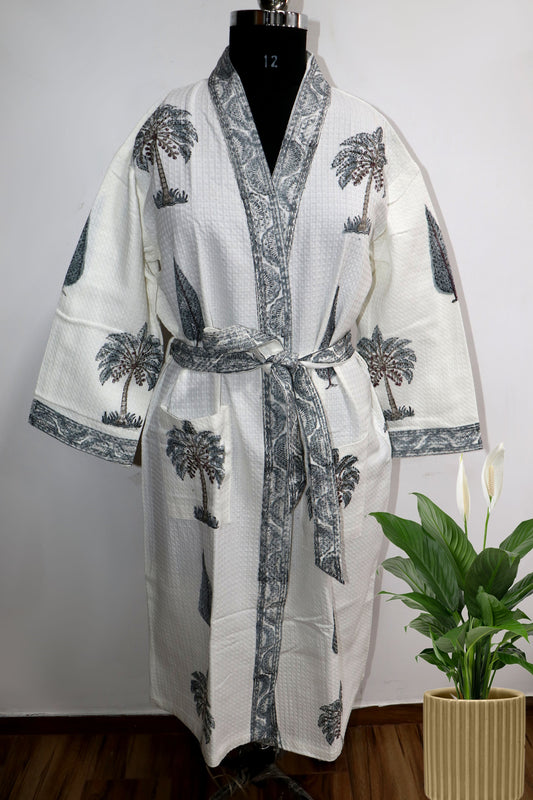 Indian-Palm-Tree-Printed-Waffle-Bathrobe