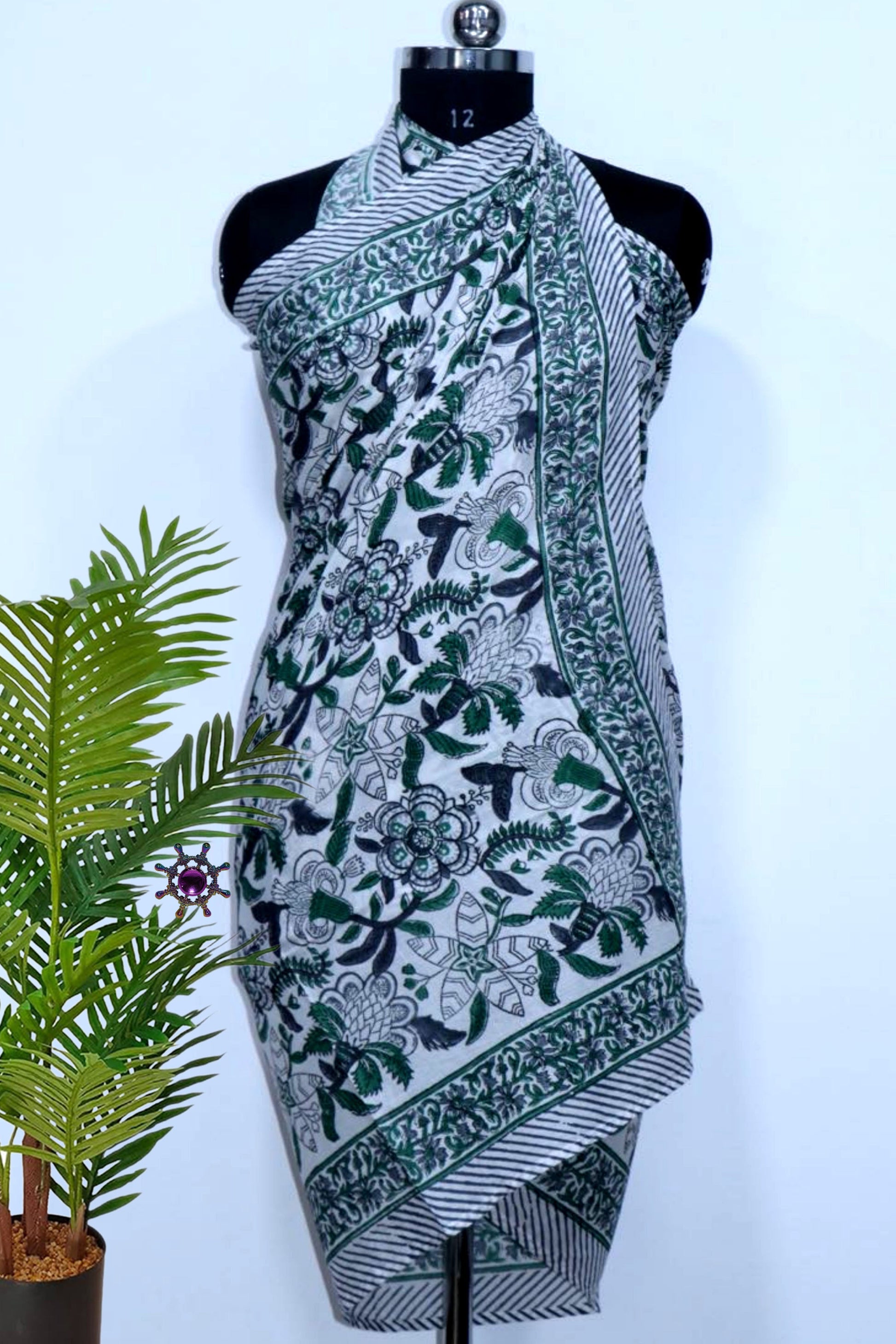 Multicolour-Jaal-Printed-Cotton-Sarong