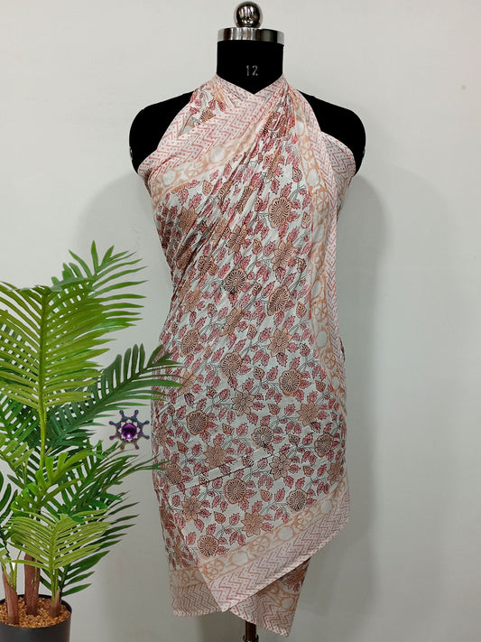 Open-Mouth-Floral-Hand-Block-Printed-Cotton-Sarong
