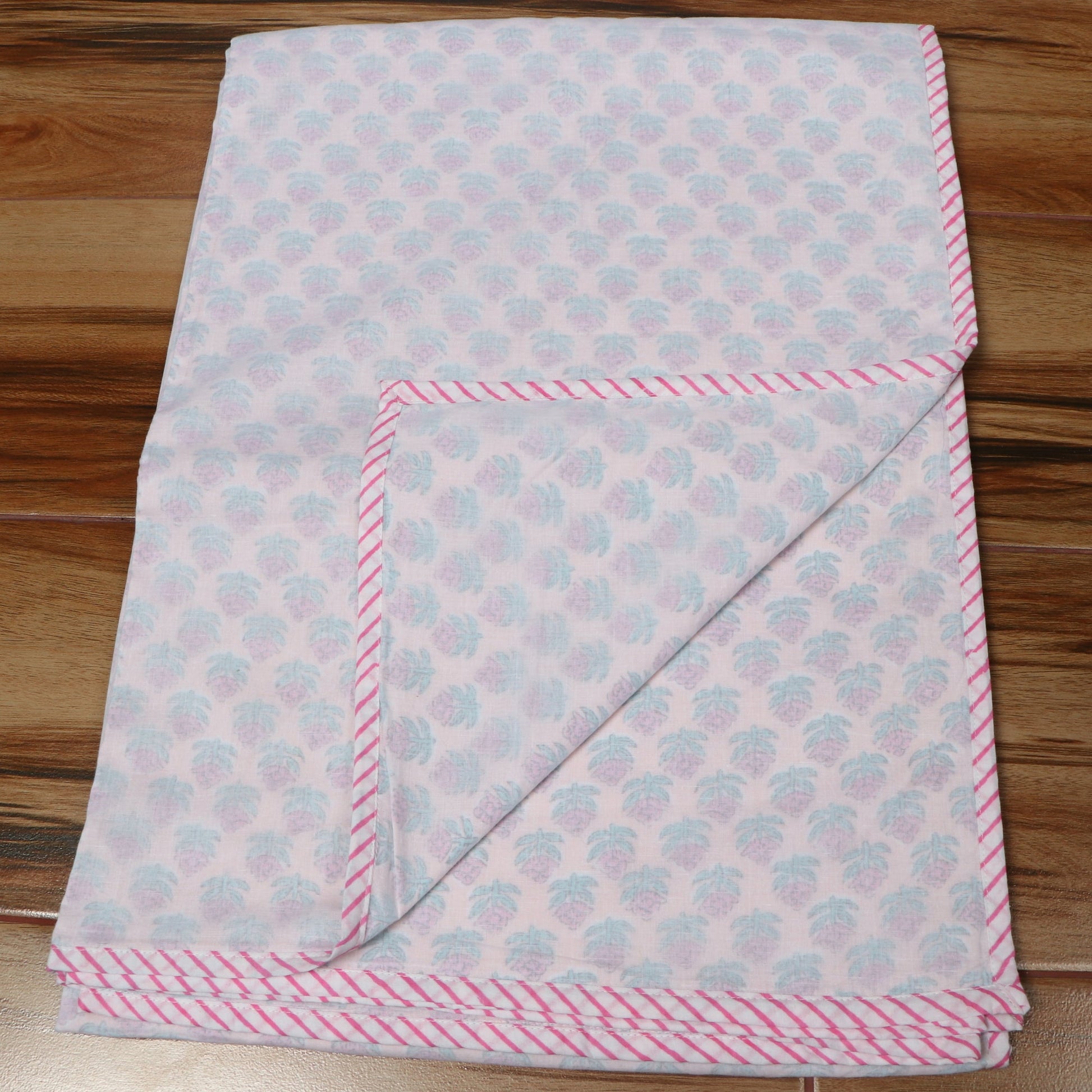 Peach-Colour-Small-Buti-Block-Printed-3-Layered-Dohar