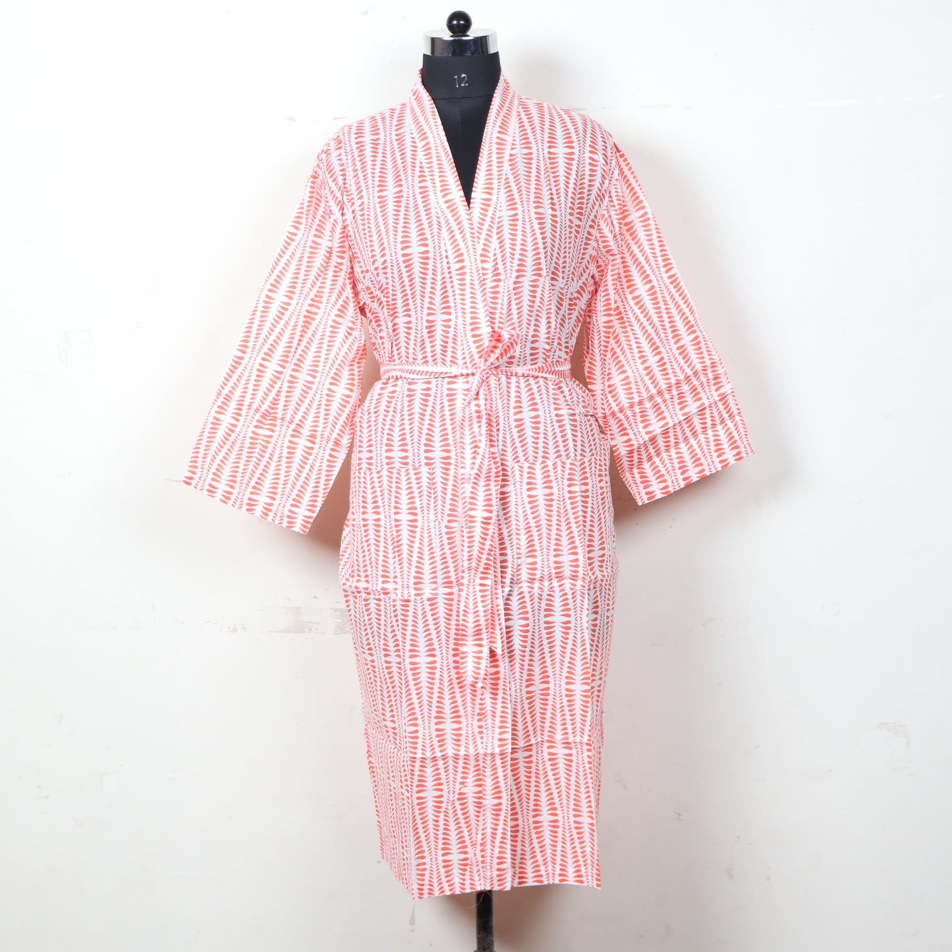 blue-banana-leaf-printed-cotton-bathrobe