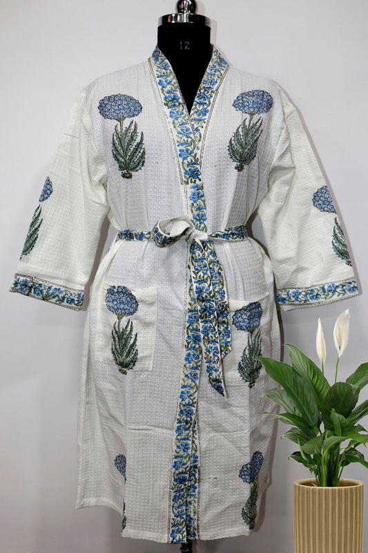 Rajasthani-Blue-Boota-Printed-Waffle-Bathrobe