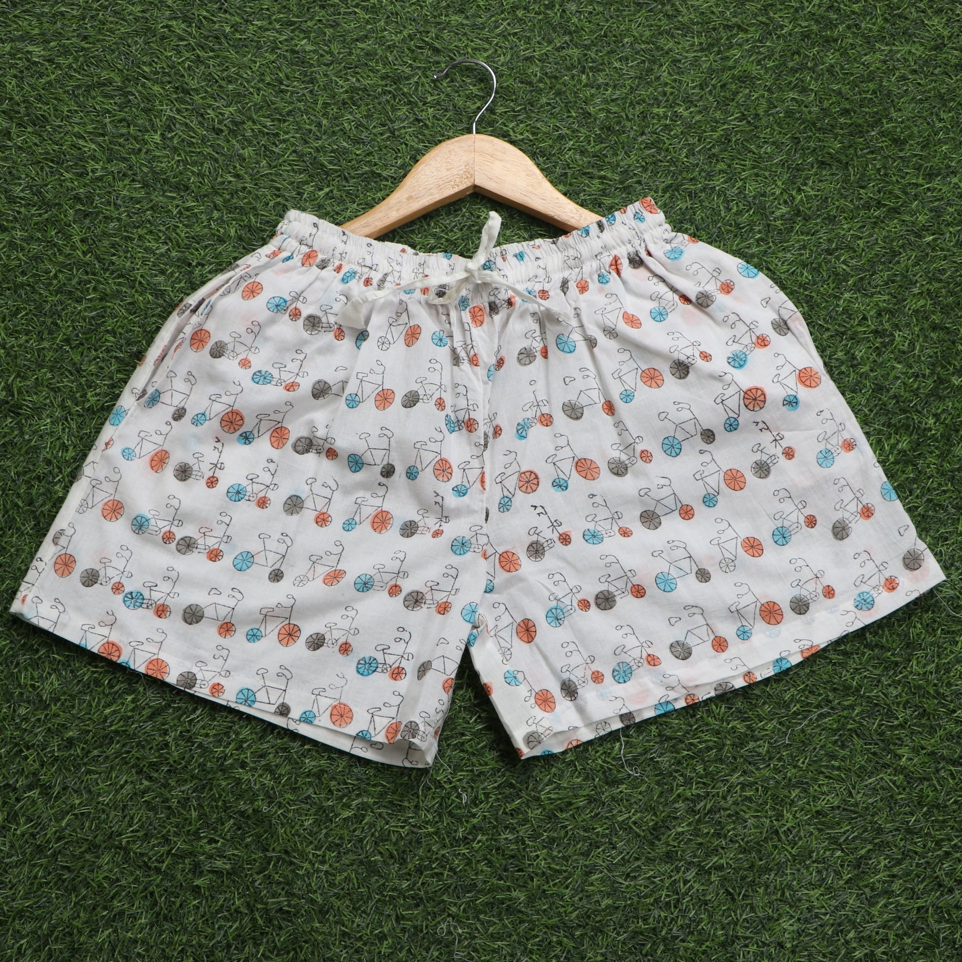 Beautiful-Cycle-Block-Printed-Cotton-Shorts