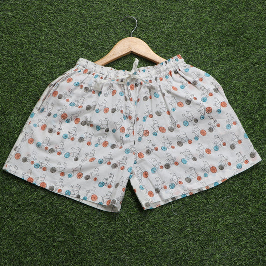 Beautiful-Cycle-Block-Printed-Cotton-Shorts