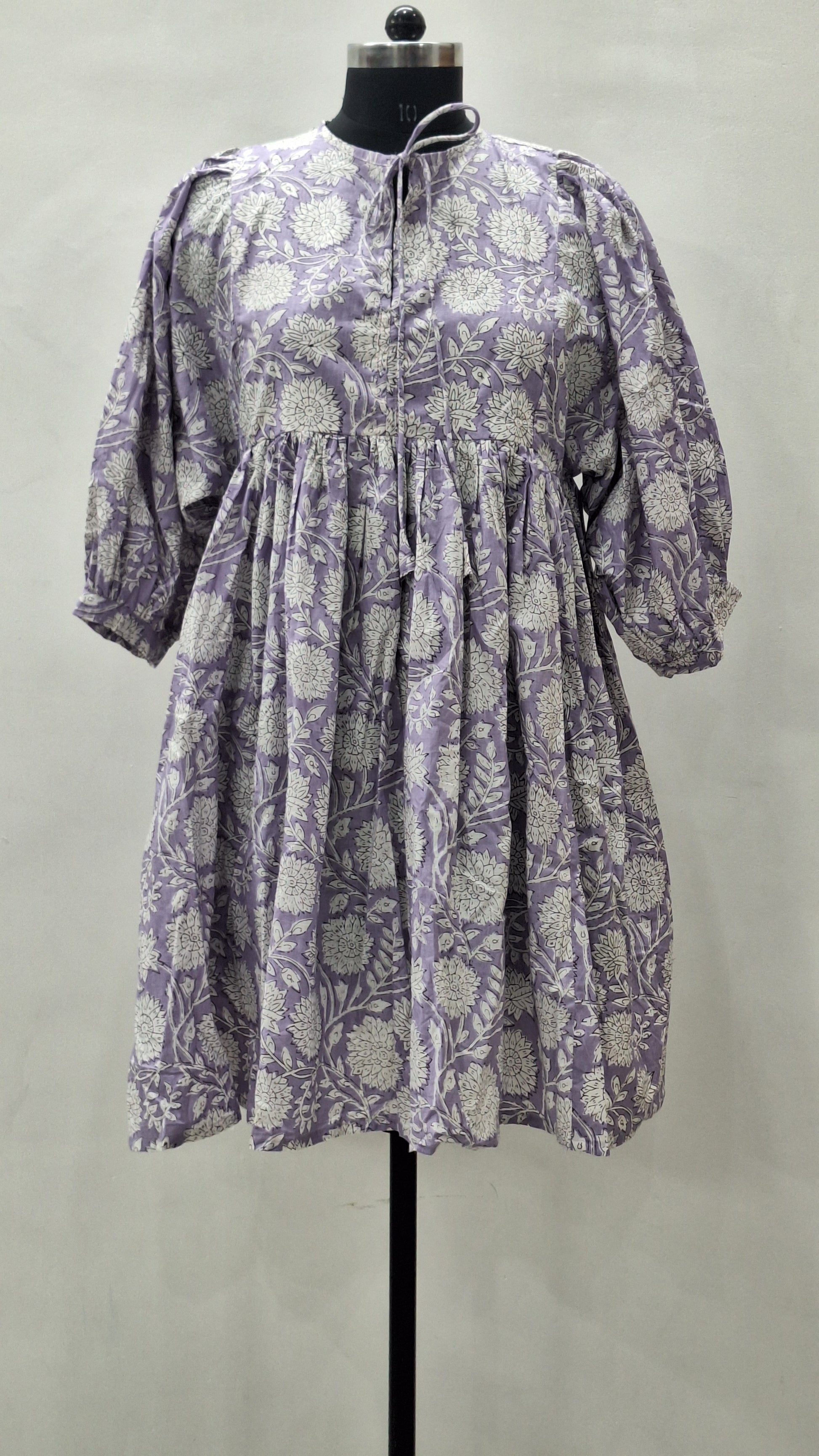 kitti print midi dress