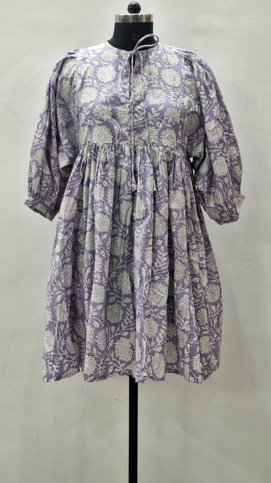 kitti print midi dress
