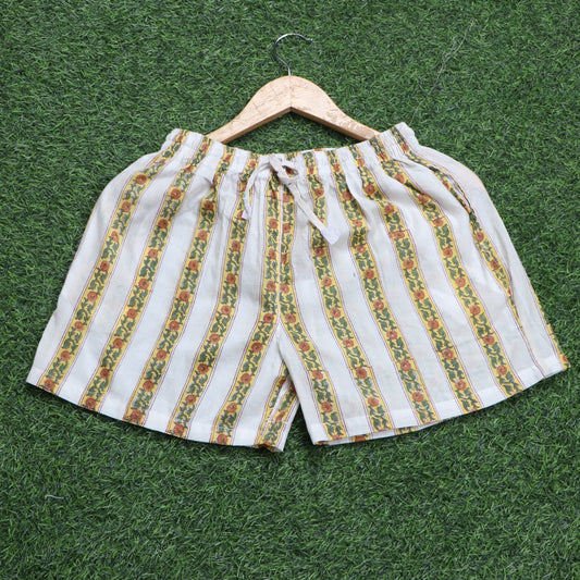 Multicolour-Border-Jaal-Printed-Cotton-Short