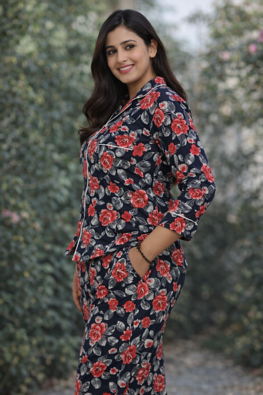 women`s cotton night suit
