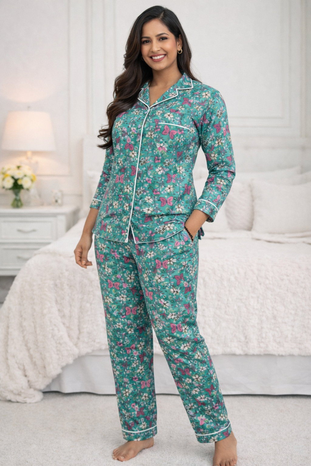 women` cotton night suit